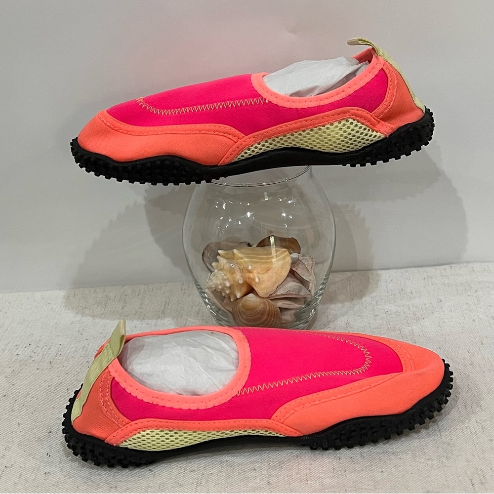 Girls Neon Water Shoes Size 3 - Picture 3 of 7
